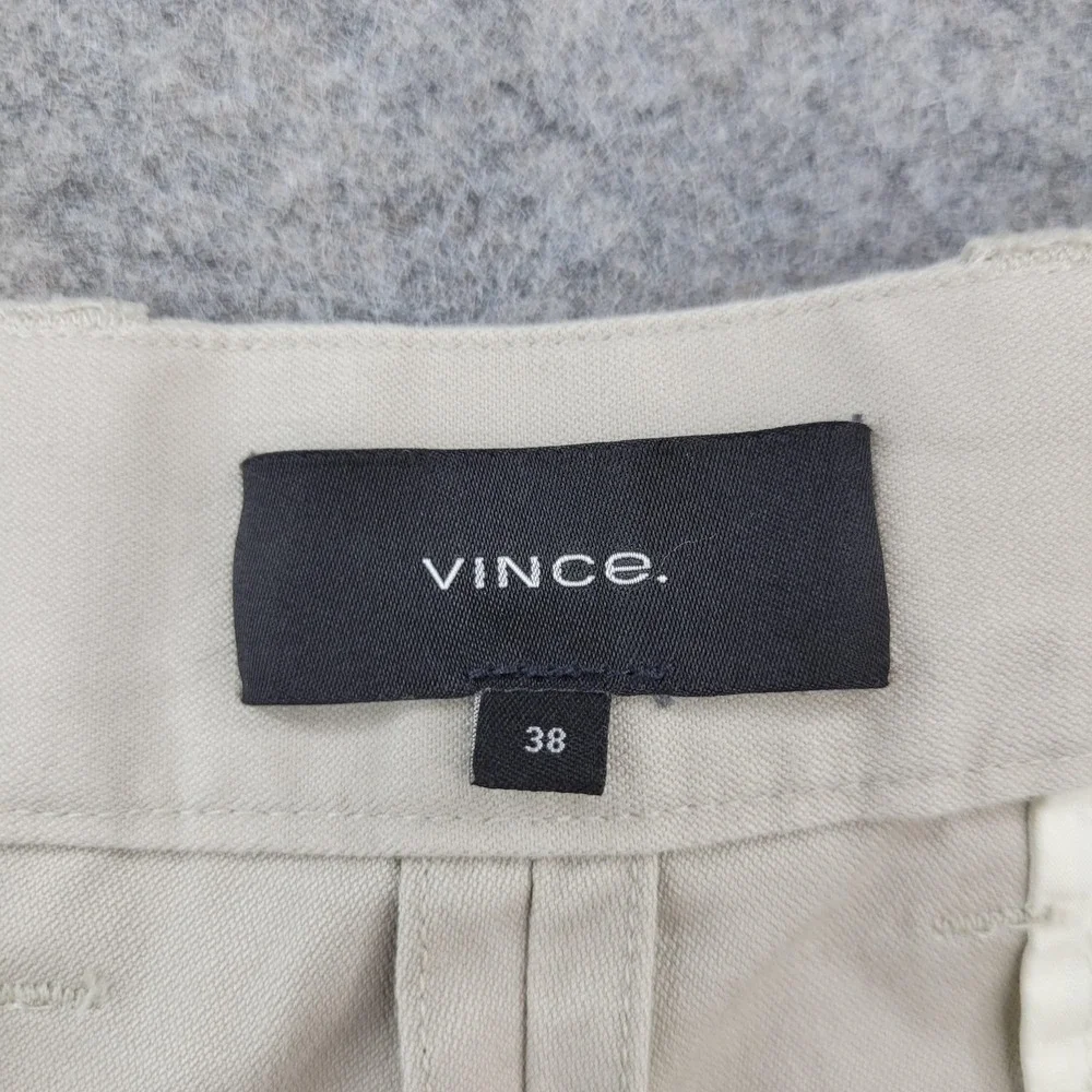 Vince Pants Mens 38x32 Beige Relaxed Fit James Chino Straight Leg Casual